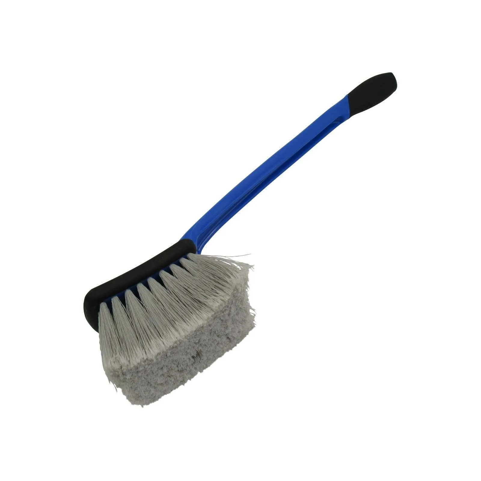 Professional Automotive Wheel Cleaning Brush – Ergonomic Tire & Rim Scrubbing Brush for Detailing Close-up of high-density synthetic bristles on a professional car rim cleaning brush