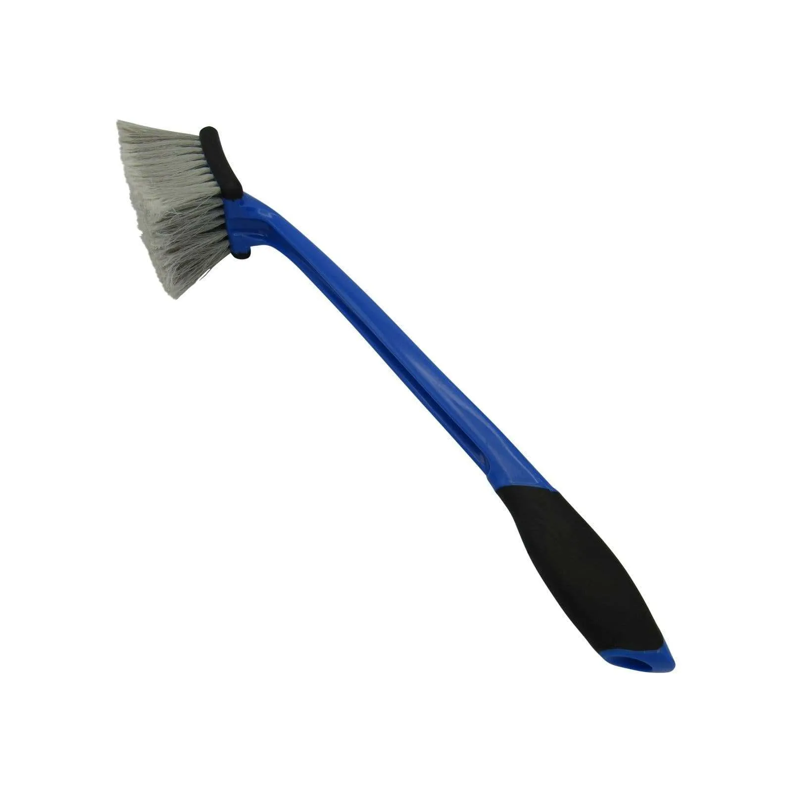 Professional Automotive Wheel Cleaning Brush – Ergonomic Tire & Rim Scrubbing Brush for Detailing Ergonomic non-slip handle design of a professional wheel and tire scrubbing brush